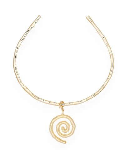 Sacred Spiral Choker in Gold