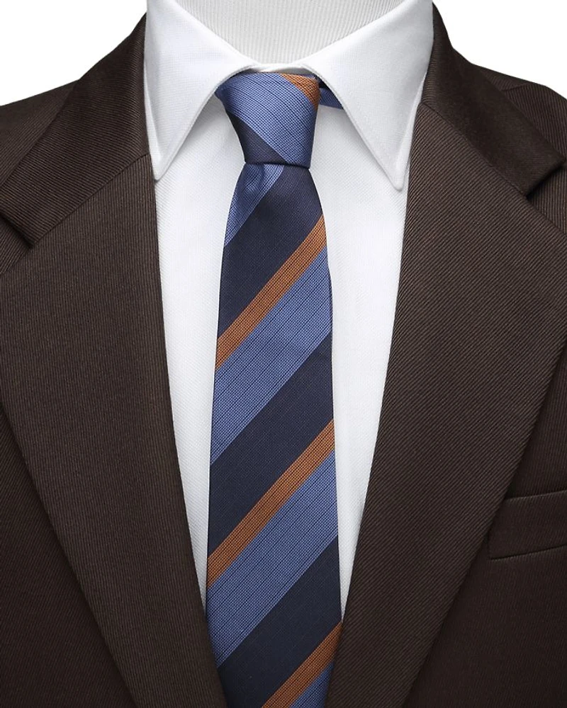 The Andrew Stripe Silk Classic Tie