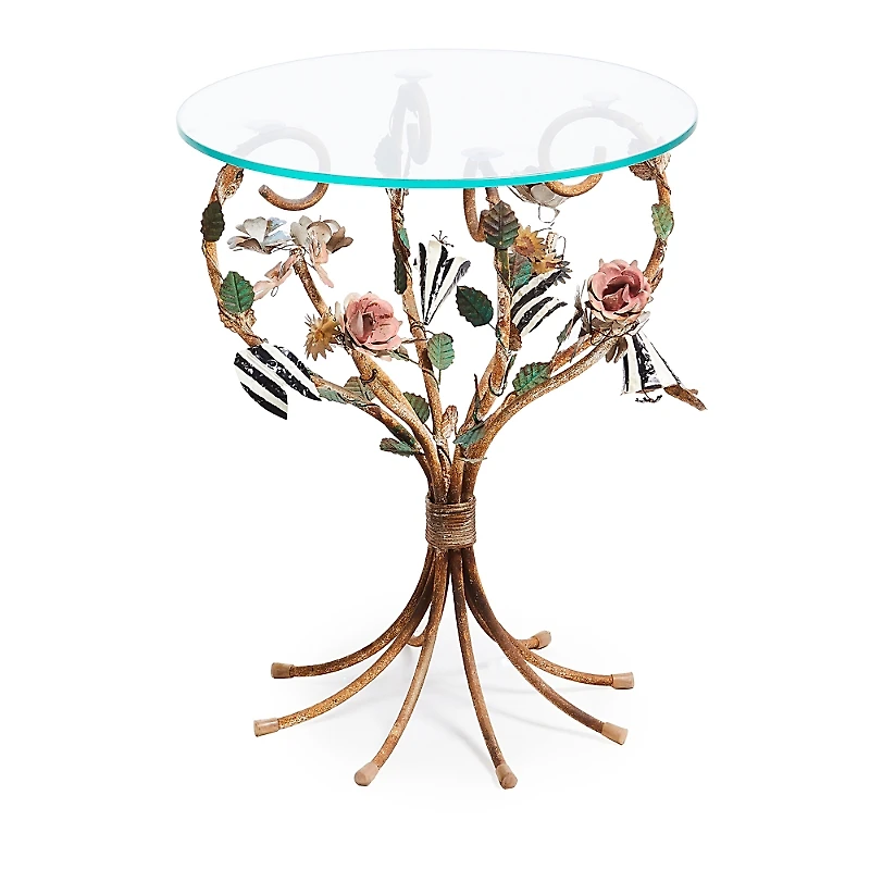 Mackenzie-Childs Field Study Round Accent Table
