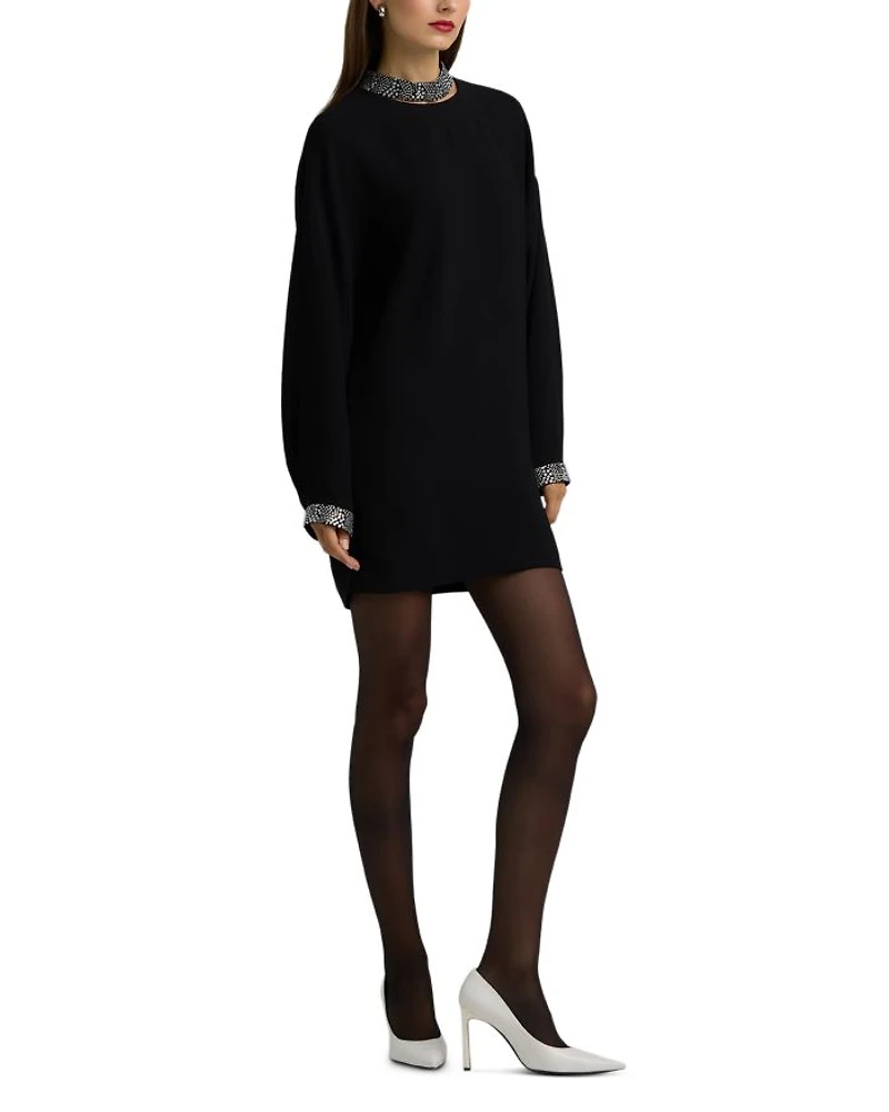 Embellished Neck Dress