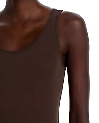 Stretch Silk Jersey Scoop Neck Tank