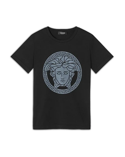Unisex Medusa Greca Graphic Jersey Tee - Little Kid, Big Kid
