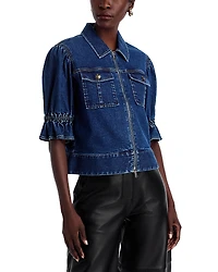 Cinq a Sept Holly Half Sleeve Denim Jacket