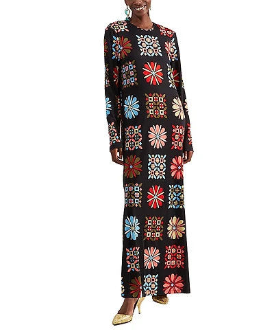 La DoubleJ Long Sleeve Swing Dress