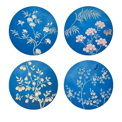 Addison Ross Chinoiserie Lacquered Coasters