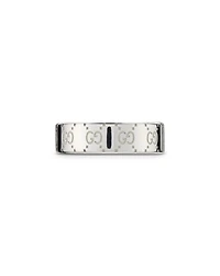 Sterling Silver Gucci Signature Logo Band