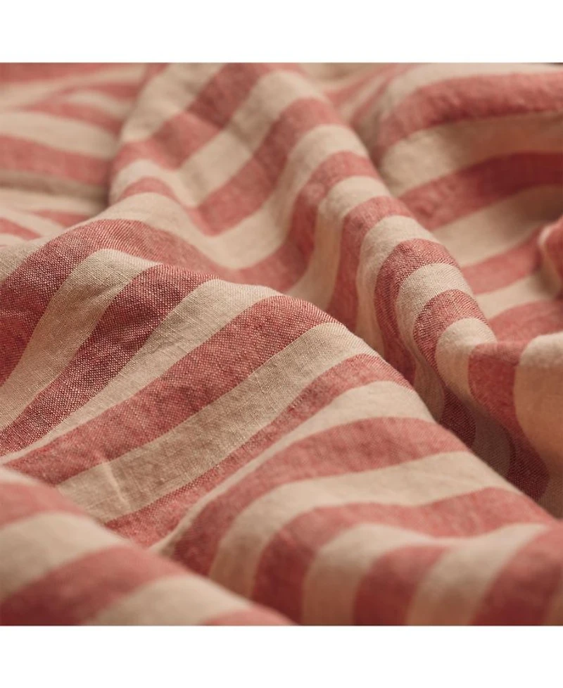 Pembroke Stripe Linen Blend Fitted Sheet, King