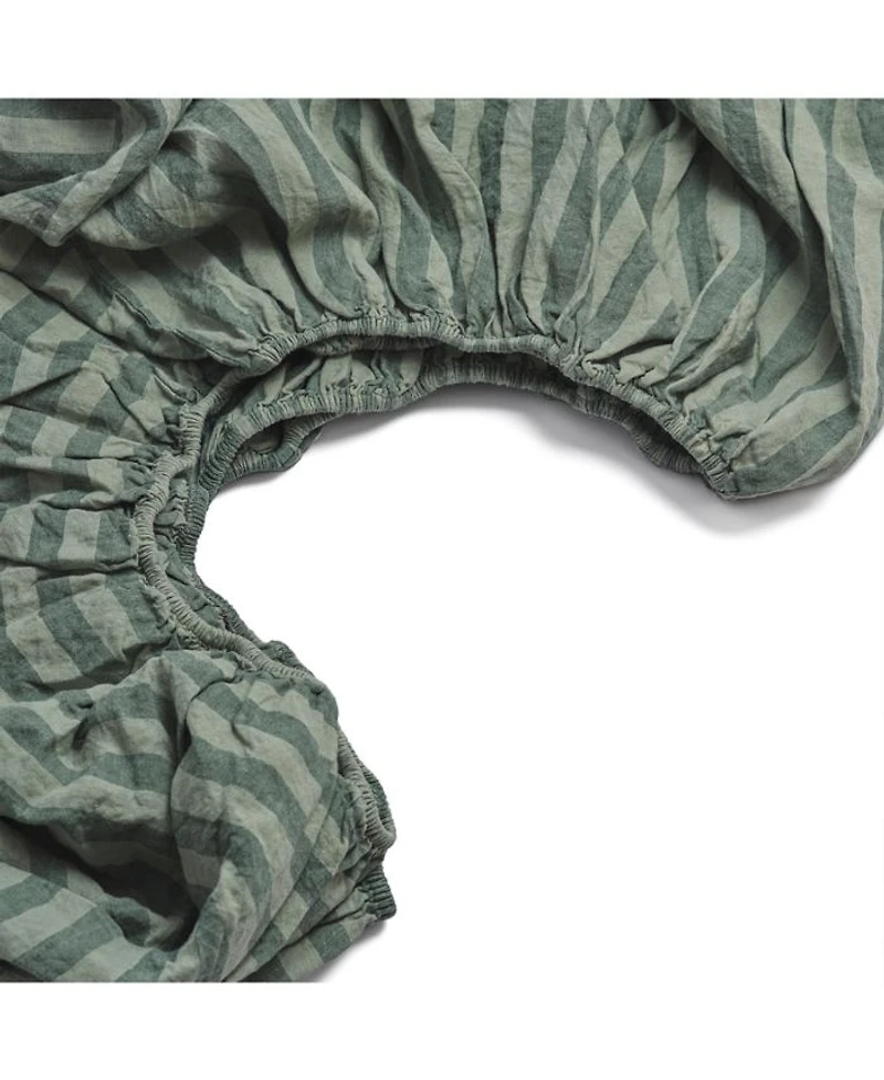 Pembroke Stripe Linen Blend Fitted Sheet, California King