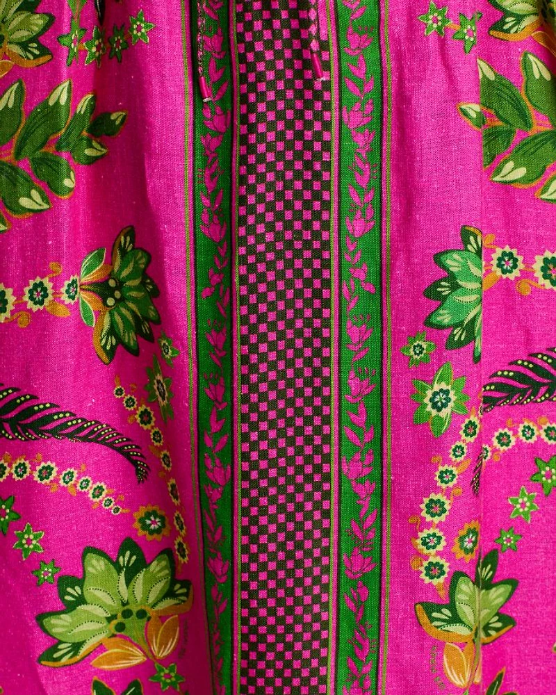 Ana Tie Front Midi Dress