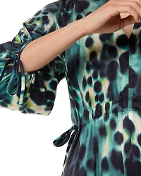 Misty Leopard Print Dress