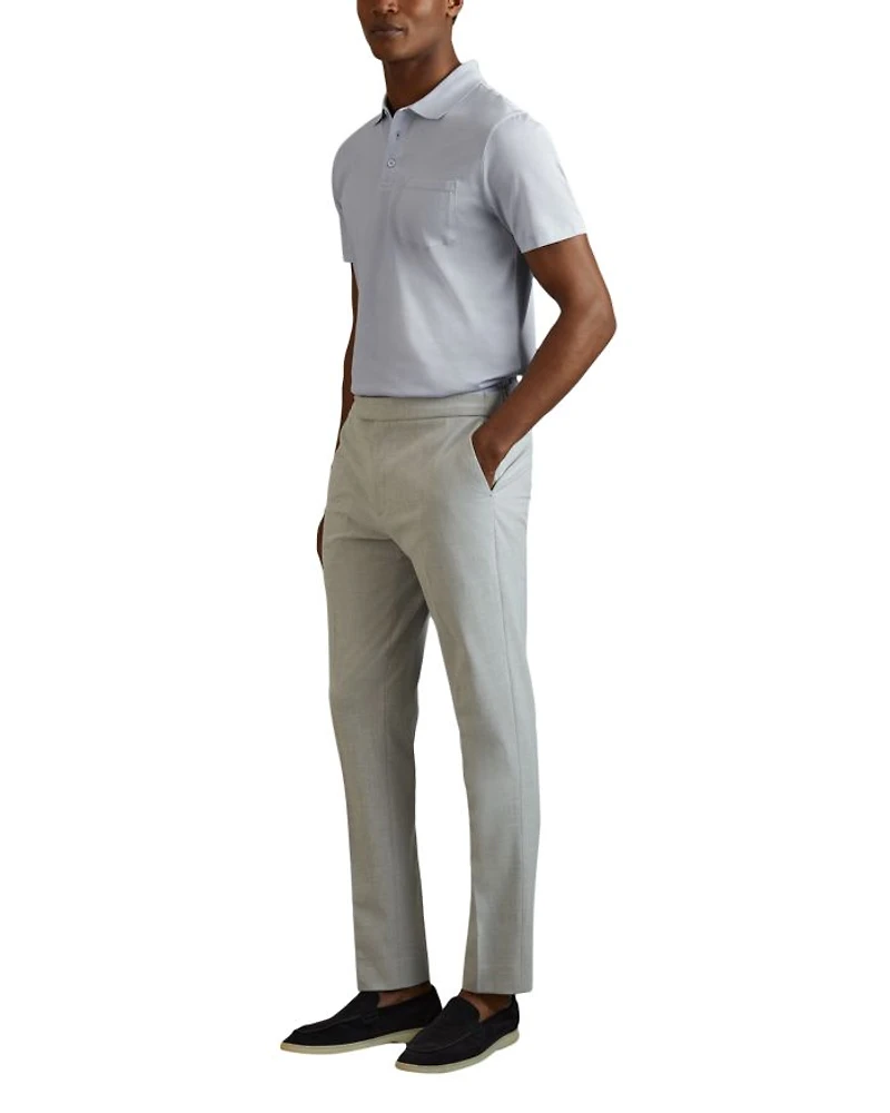 Austin Mercerized Cotton Slim Fit Pocket Polo Shirt