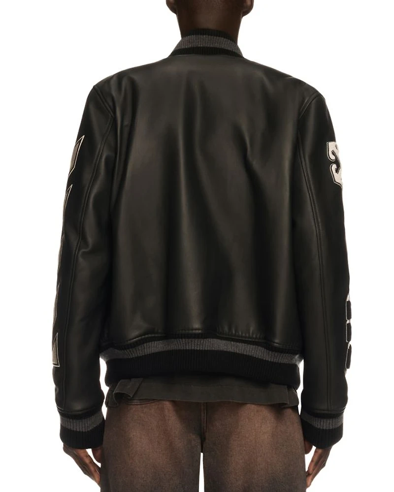 Leather Varsity Jacket
