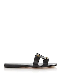 Women's Via Leather Slide Sandals