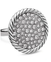 Sterling Silver DY Elements® Pavé Diamond Ring
