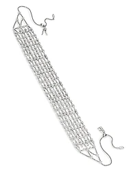 Nadri Cabaret Cubic Zirconia Multi Row Choker Necklace, 15 - Exclusive