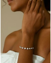 Infinity Linked Lab-Grown Diamond Tennis Bracelet 14K Yellow Gold, 6.60ctw Round Brilliant Lab Grown Diamonds, 6.5"