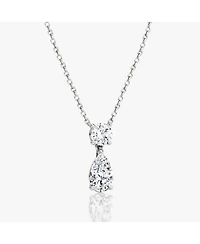 Signature Duo Drop Necklace 14K Yellow Gold