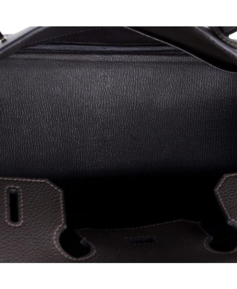 Birkin 30 Handbag Brown Togo with Palladium Hardware