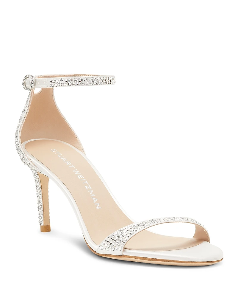 Stuart Weitzman Women's Nudist Shine 75 Sandals