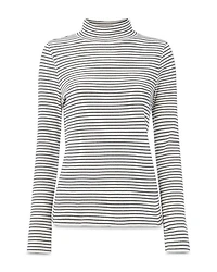 Ribbed High Neck Top
