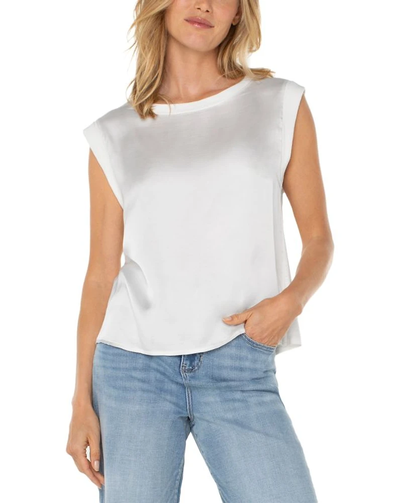 Sleeveless Woven Top