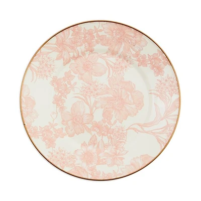 Rosy English Garden Enamel Dinner Plate