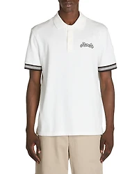 Moncler Cotton Logo Embroidered Polo Shirt