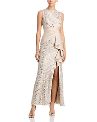 Eliza J Sleeveless Ruffle Gown