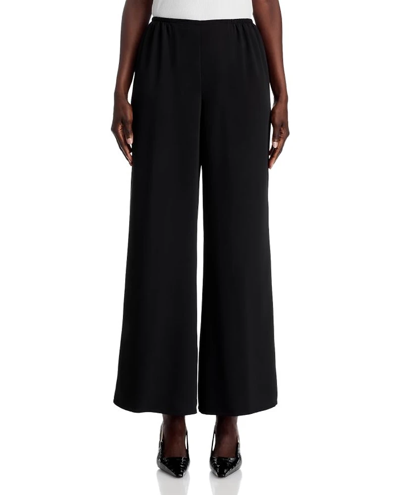 Crepe Wide Leg Pants