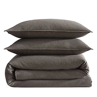 Calvin Klein Melange Flannel 3 Piece Comforter Set