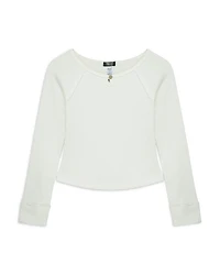 Girls' Keyhole Knit Top - Big Kid