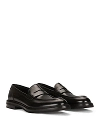 Men's Brushed Leather Loafers