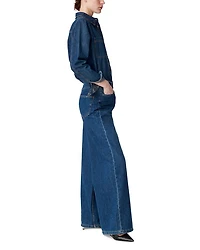Bilbao High Rise Wide Leg Jeans Royal