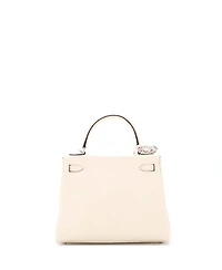 Kelly 25 Handbag Light Swift with Palladium Hardware