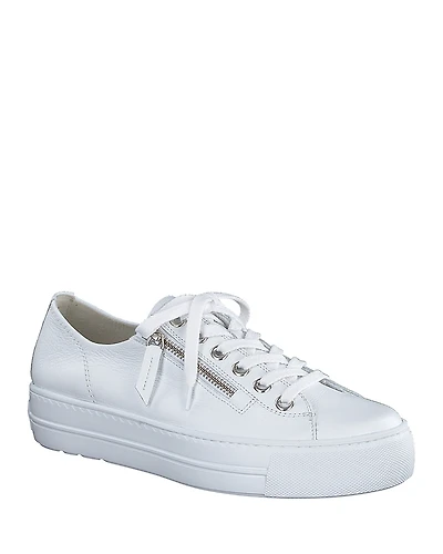 Paul Green Women's Skylar Lace Up Zip Sneakers