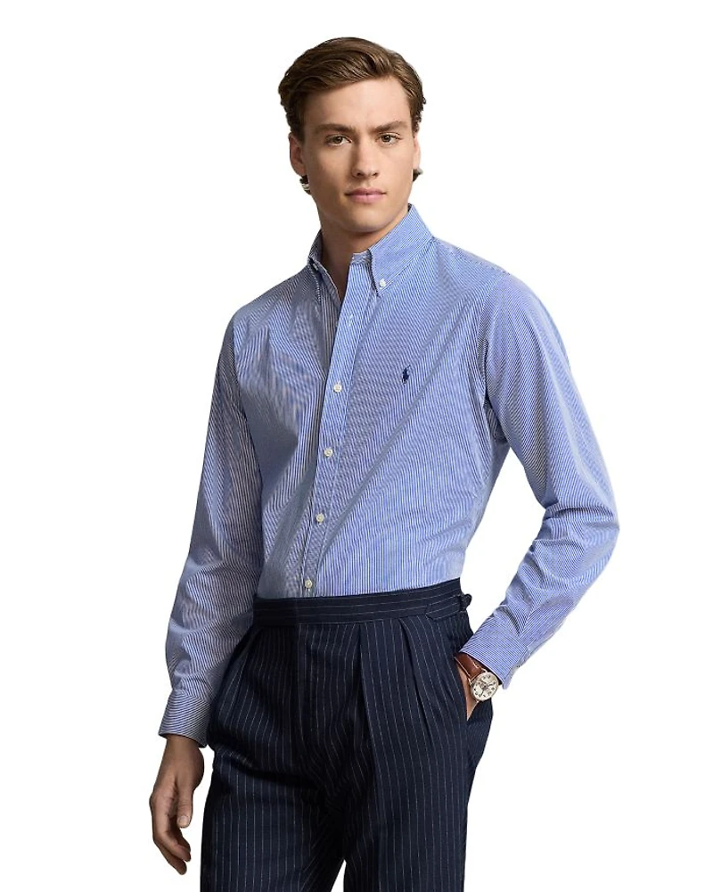 Cotton Poplin Classic Fit Button Down Shirt