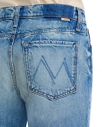 The Dodger High Rise Button Sneak Jeans Wipeout