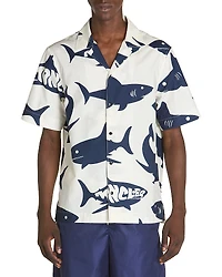 Moncler Camp Collar Short Sleeve Shirt