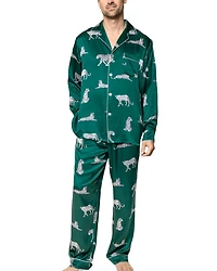 Panthère de Luxe Silk Printed Pajama Set