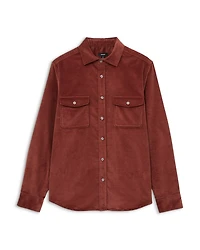 Regular Fit Button Front Corduroy Shirt
