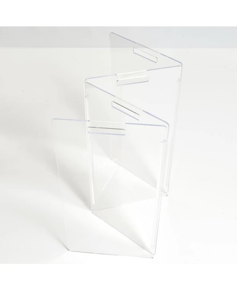 Clear Freestanding Pet Gate Zig Zag