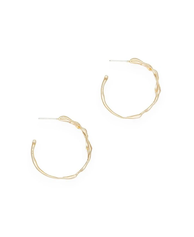 Terra Hoops size M in Gold