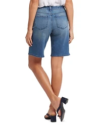 Lilly Boyfriend Denim Shorts Cascade Wave