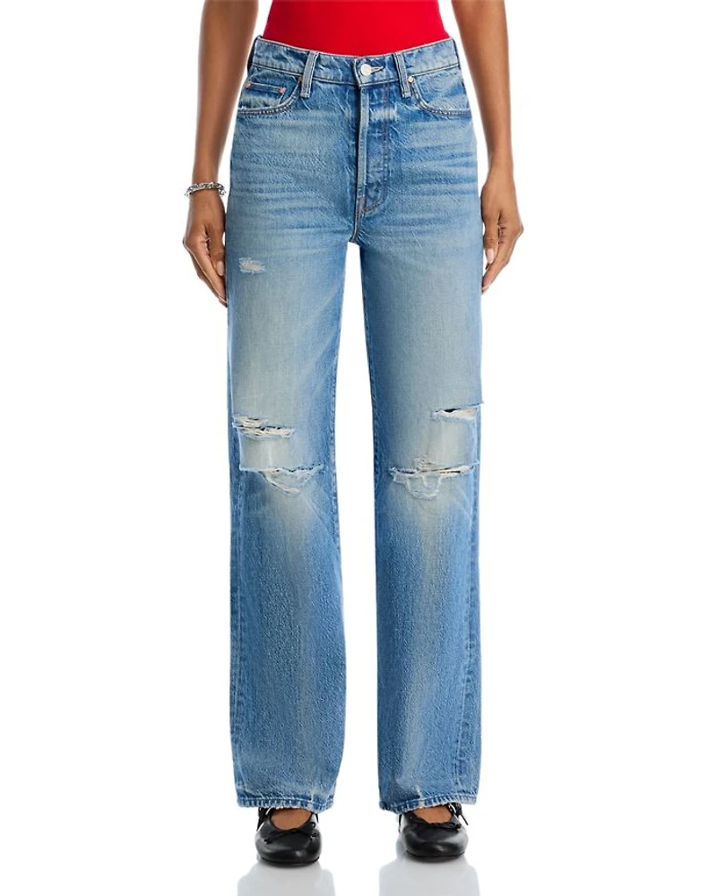 The Rambler Sneak High Rise Wide Straight Jeans Tcb