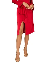 Crepe Back Satin Midi Dress