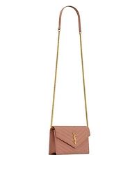 Cassandre Envelope Chain Wallet Grain Leather