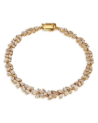 Sav Cubic Zirconia Cluster Flex Bracelet