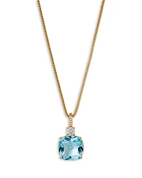 Macaron Cubic Zirconia Pendant Necklace in 18K Gold Plated, 16"-18"