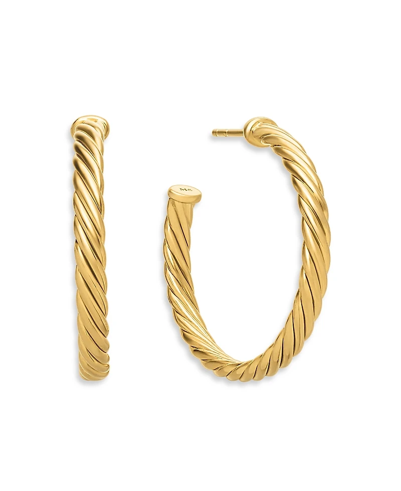 David Yurman Cablespira Hoop Earrings