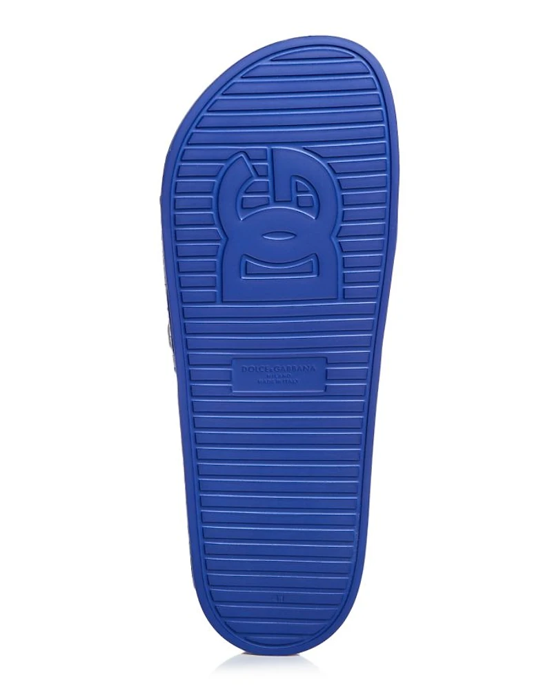 Men's Saint Barth Logo Slip On Pool Sandals